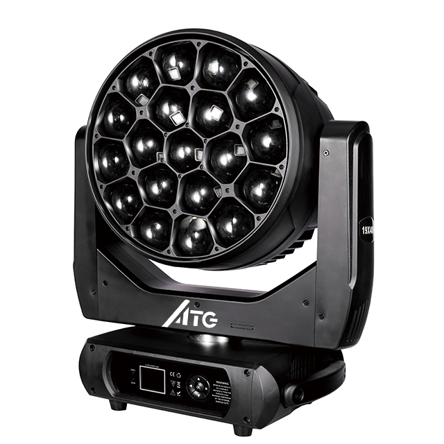 Support Dimmer Yes 19pcs Big Bee Eyes LED Moving Head Beam Light for DJ Equipment