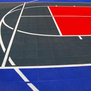 China Removable 350g Outdoor Sports Surfaces Interlocking Flooring No Bulging factory