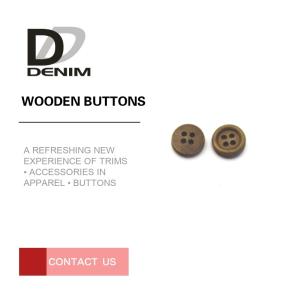China Jacket Craft Coloured Wooden Buttons Good Texture Environmentally Friendly factory