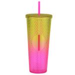 24oz Harvest Gradient Grid Cold Cup Tumbler Budget-Friendly