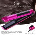 Frizzproof Ceramic Flat Iron Hair Straightener , Hotel 25W Straightener Curler 2