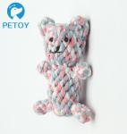 Professional Lovely Rope Bear Dog Toy Bright Color BSCI Certification
