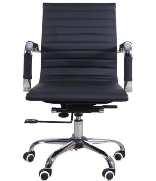 711 Modern Pu Back Adjustable Swivel Office Chair With Armrest