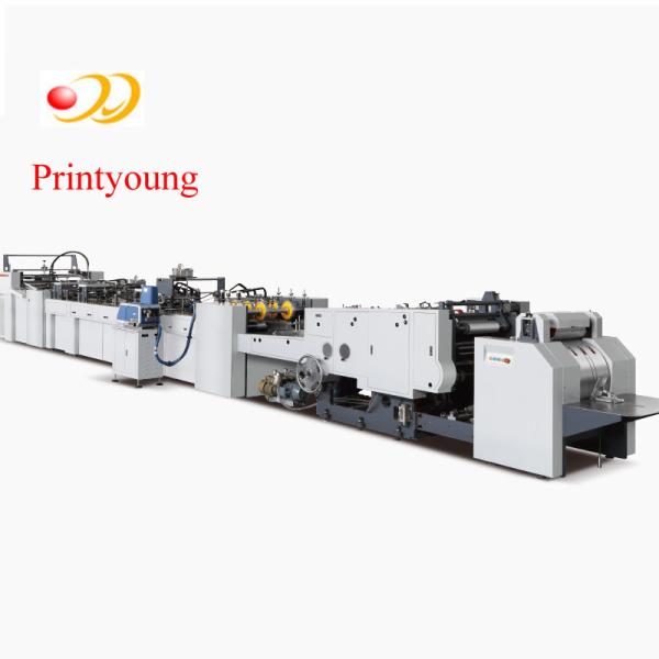 China Automatic Sheet Feeding Paper Bag Making Machine With Handle Application factory