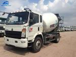 White Euro 4 Light Duty Sinotruk Howo 5 Cbm Mini Concrete Mixer Truck