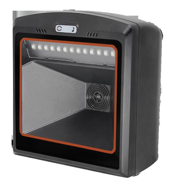 China 4mil 1280x1024 Handsfree Barcode Scanner 1D 2D QR Reader 210mA For Supermarket factory