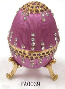 China Easter Egg Gift Box Metal Easter Egg Gift Box Pewter Easter Egg Gift Box factory