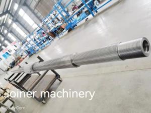 China Twin Screw Extruder Involute Spline Shaft Cold Rolling Shafts Spare Parts for Plastic Industry factory