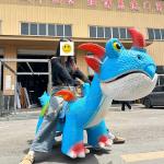 Shopping Mall Animatronic Dinosaur Ride Electric Scooter for Kids
