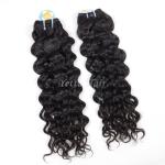 Full Hair Bundles Malaysian Curly Hair Extensions Wet and Wavy Hair 1B#