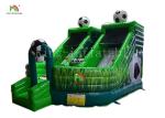 Green Football Childrens Inflatable Bouncy Castle Jumping House Combo Slide For