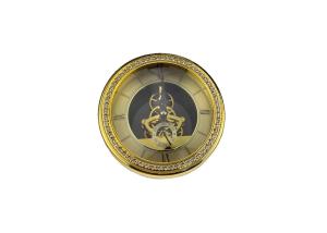 China Stones Vintage Table Clock , Skeleton Movt Pocket Watch Table Clock factory