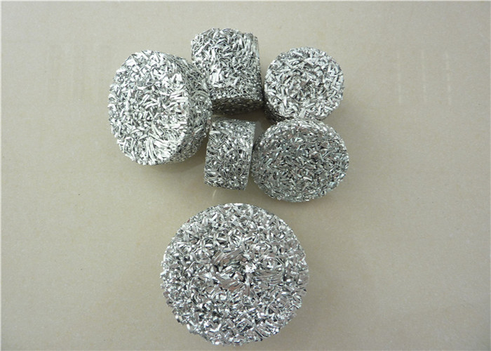 White Knitted Aluminum Foil Mesh Dia118mm Length Customized For Auto