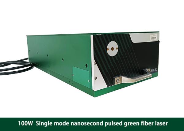 100w Single Mode Nanosecond Pulsed Green Fiber Laser 529Nm Water-cooling Random