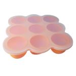9 Cavities Silicone Baby Tray Half Sphere BPA Free Suction Feeding Plate