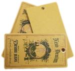 Custom Printed Brown Kraft Paper Swing Hang Tags Paper Price Tags Factory