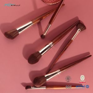 OEM Foundation Powder Brush Wood Handle 6PCS Makeup Set
