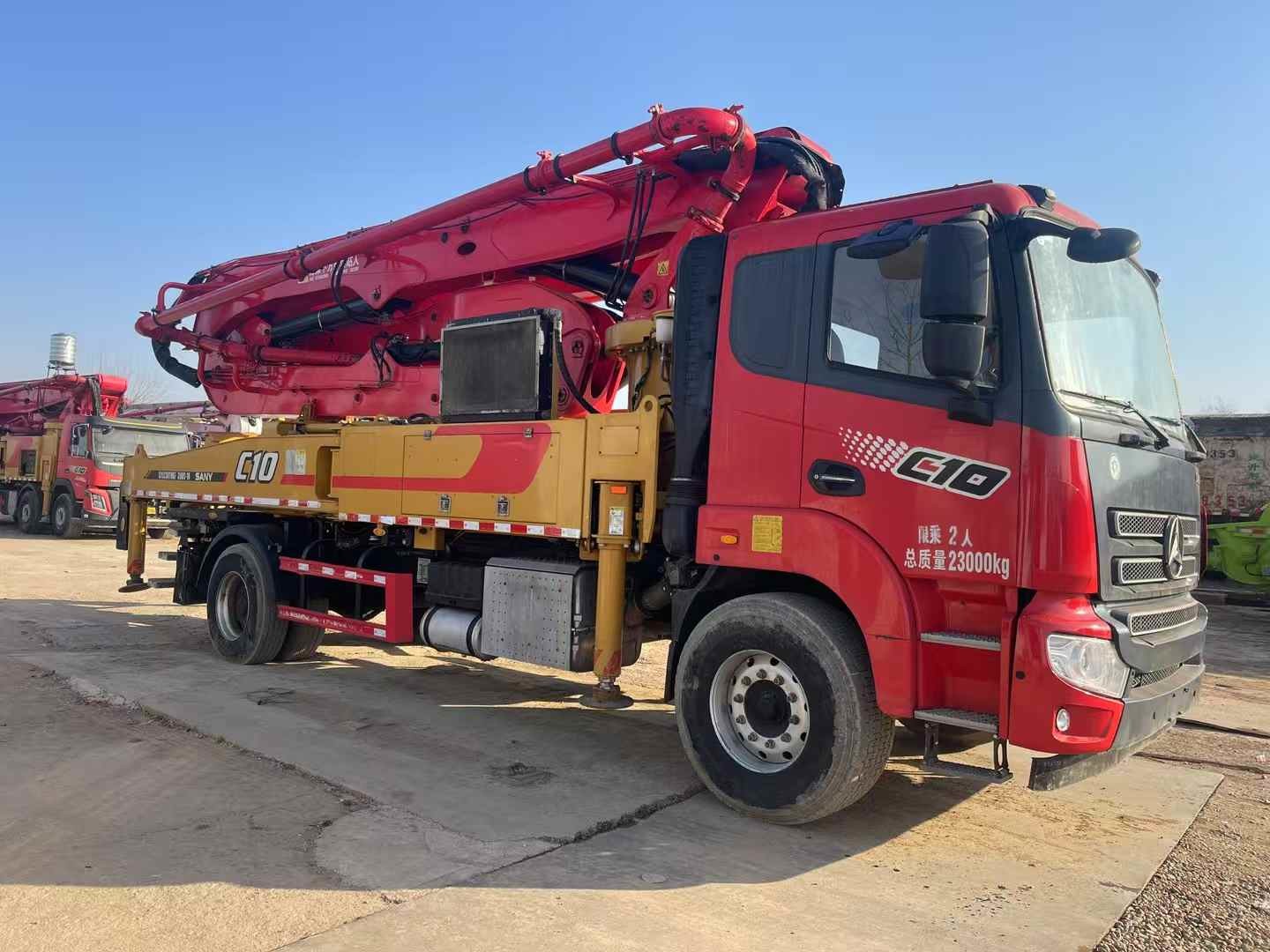 2023 Sany self-made concrete pump truck 39 meters with short boom, convenient and flexible