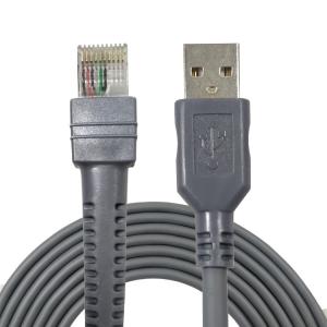 China 10ft 3M Gray USB Scanner Cable CBA-U25-S09ZAR For Symbol LS2208 factory