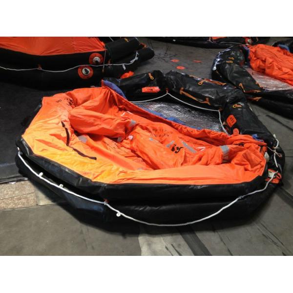 reversible open type inflatable life raft