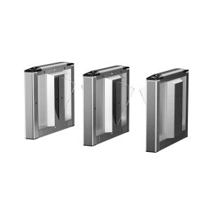 China Security Rfid Flap Barrier Turnstile Gate With Biometric Face Recognition on sale