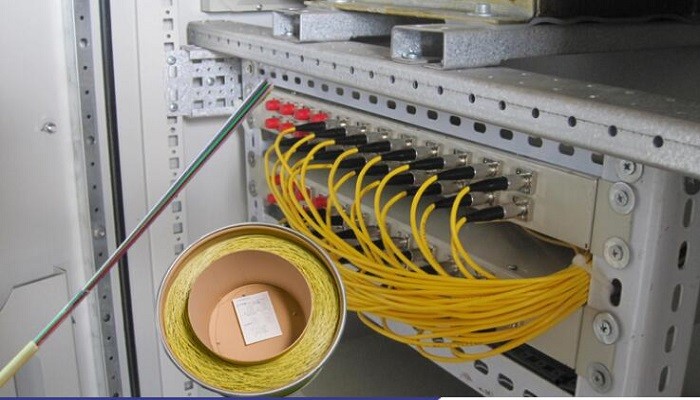 PE Sheath 12 Core Optical Fiber Cable Air Blow Super Mini Fiber Optic Cable