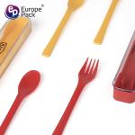 Healthy Eco-Friendly Plastic Cutlery Fork Spoon Set Travel Picnic Camping