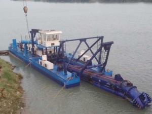 China 650mm 26 inch Cutter Suction Mud Dredging Boat Dredger Sand Suction with Spud Carriage and Anchoring Booms factory