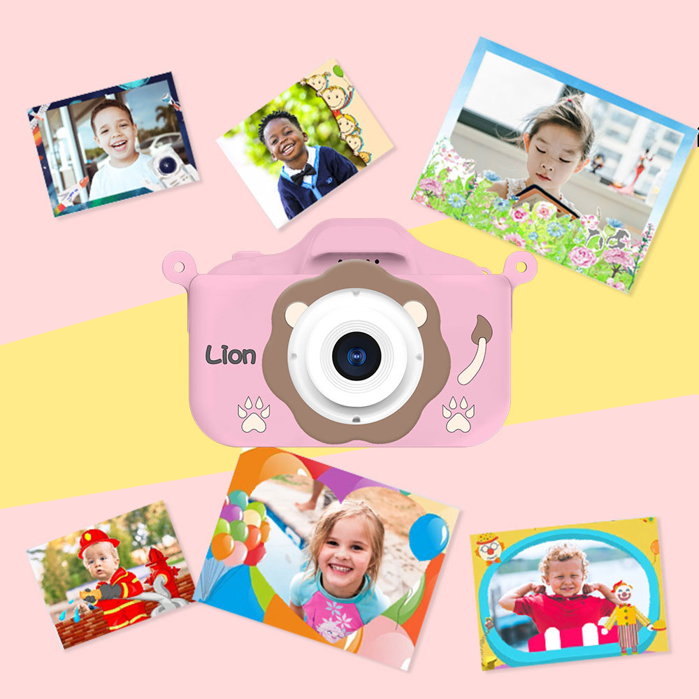 Flip-up Lens Children's Camera ABS Material for 3-12 Years Old Boys Girls Kids Camera