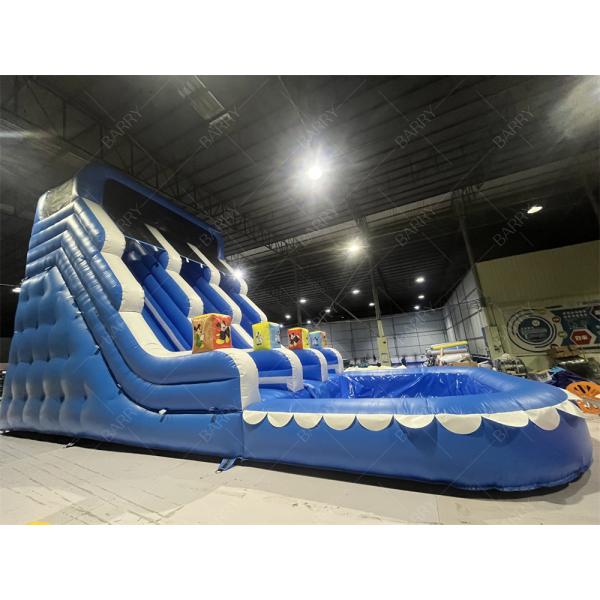Amusement Park Outdoor Garden Big Kid Inflatable Double Water Slides For Teenagers Backyard