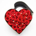 Preserved roses real flowers in heartshaoe box never withered roses that last a