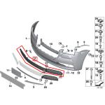 For Rolls Royce Wraith & Dawn Front Center Bumper Grill OEM 7370550 51117370550