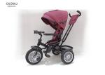 Inflatable Wheels Purple Tricycle Stroller Bike 12KG EN71