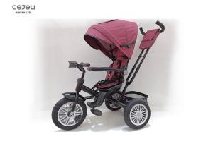 China Inflatable Wheels Purple Tricycle Stroller Bike 12KG EN71 factory