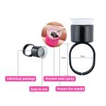 Permanent Makeup Pigment Ring With Sponge Tattoo Ink Cups Microblading
