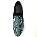 Elegant Design Snakeskin Mens Loafers Wear Resistant Mens Leather Driving Shoes