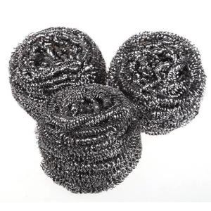 China 8x6cm 410 Stainless Steel Wool Wire Cleaning Ball Kitchen Scourer factory
