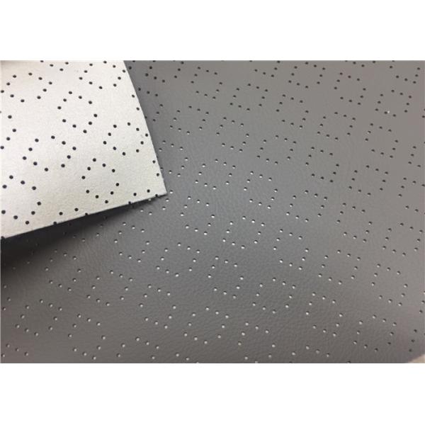 China High Elasticity Car Leather Fabric Dark Grey Abrasion Resistant Anti - Mildew factory