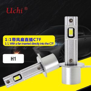 China H1 3240LM Led Through Hole Fan Energy-Saving Car Headlight High Low Beam Bulbs on sale