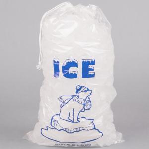 China Thick 38 micron 48 micron Reusable Ice Bags Disposable Food Garde factory
