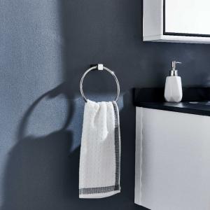 China 6.6 Inch Bathroom Towel Rings OEM Modern Polished Chrome Towel Bar Stainless Steel 304 factory