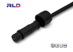 China 2 PIN 3 PIN Waterproof Cable Connector Male Female Extension Cable Connector factory