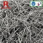 Concrete Stainless Steel Fiber With Hooked Ends Contemporary Silver Color