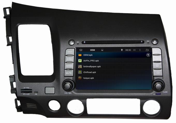 Ouchuangbo car Radio Stereo DVD GPS Navi Player for Honda Civic (left) 2006-2011 Bluetooth