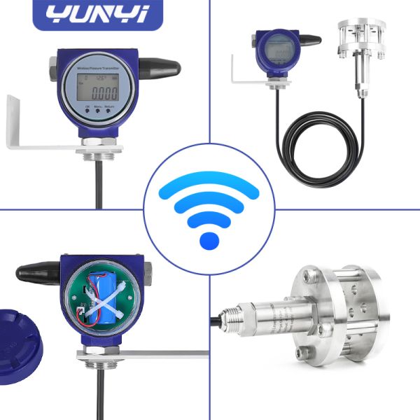 Yunyi High Pressure Double Flange Wireless Level Gauge Non Clog LCD Chemical Reactor Vessel