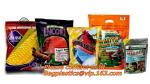 Flat Bottom Zipper Stand Up Aluminum Foil Custom Zip Lock With Logo Snack