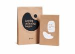 Biodegradable 180g Brown Kraft Paper Envelope Bag 3D Mock Up With Sticker