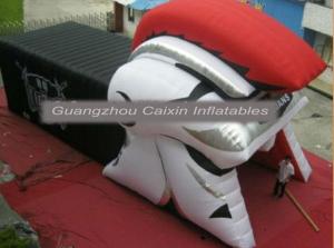 China inflatable mascot knight sport helmet tunnel for sale factory