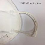 Non Woven Fabric KN95 Respirator Mask white color