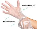 PE Disposable Hand Poly Gloves for Household Cleaning